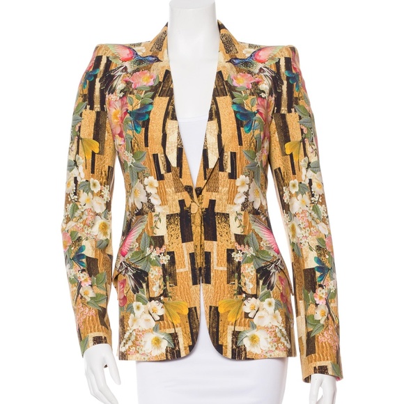 AUTH*Alexander McQueen Hummingbird Blazer-Preloved - Picture 2 of 3